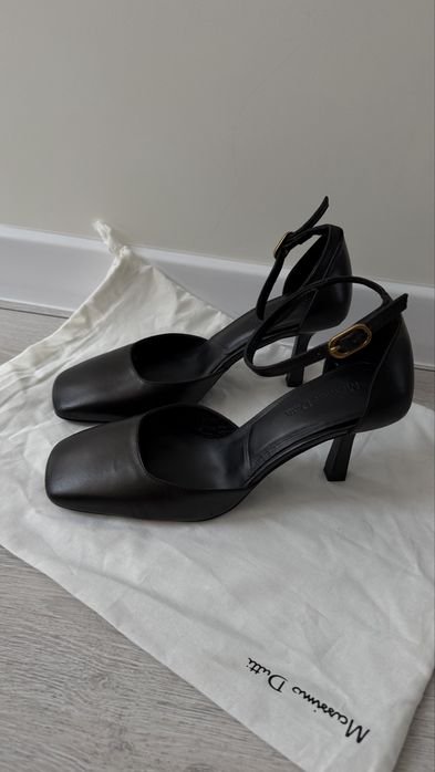 Femme Massimo Dutti Talons Noir Cuir 37