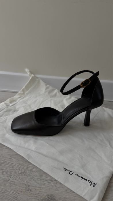 Femme Massimo Dutti Talons Noir Cuir 37