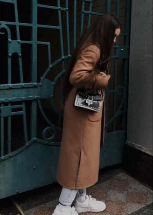 Damen Mantel Braun 36