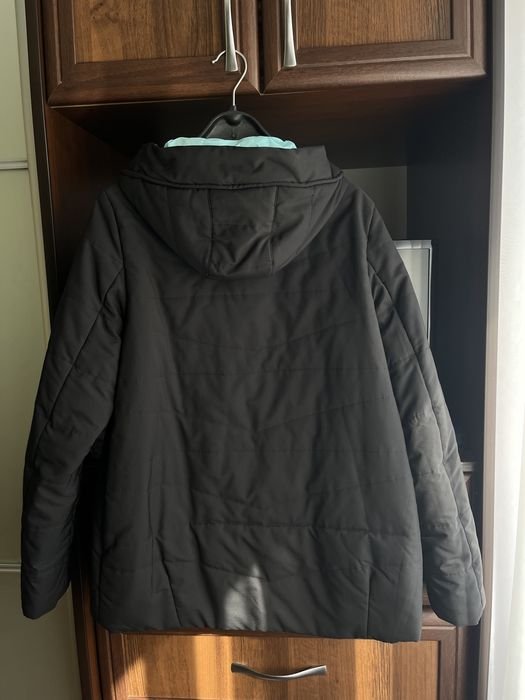 Damen Jacke Schwarz Synthetik 42