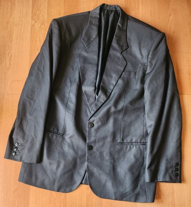 Мужской Классический Костюм Серый 44