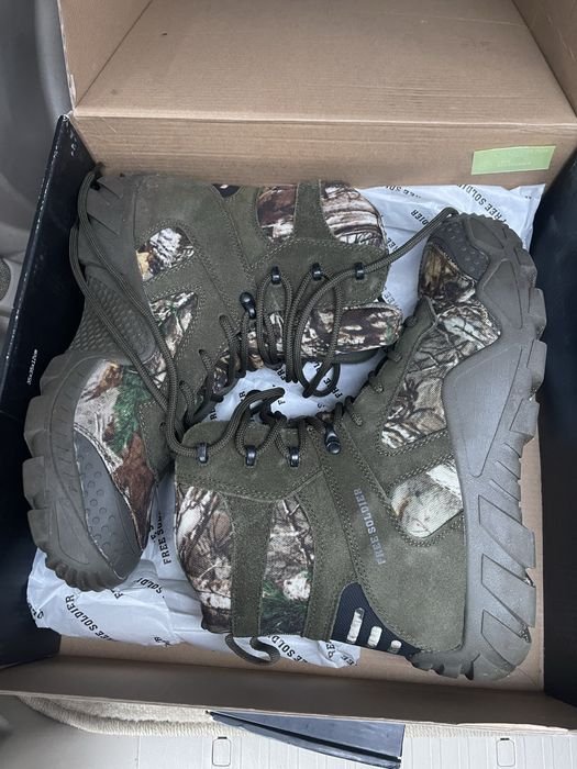 Мужские Free Soldier Ботинки Хаки Замша 43