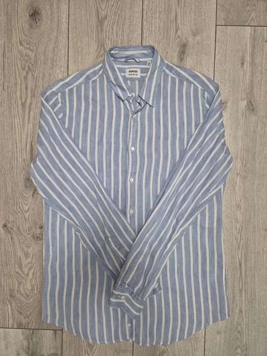 Uomo Alberto Aspesi Camicia Blu Navy Altro