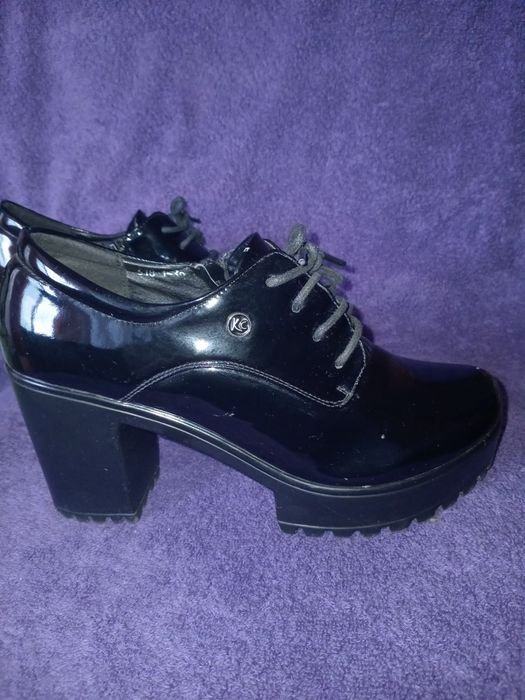 Мужские Туфли Чёрные 38