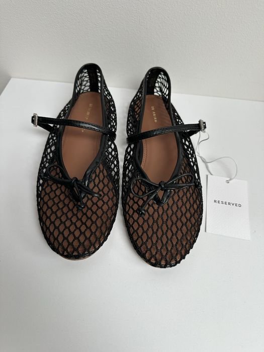 Женские Балетки Чёрные 36