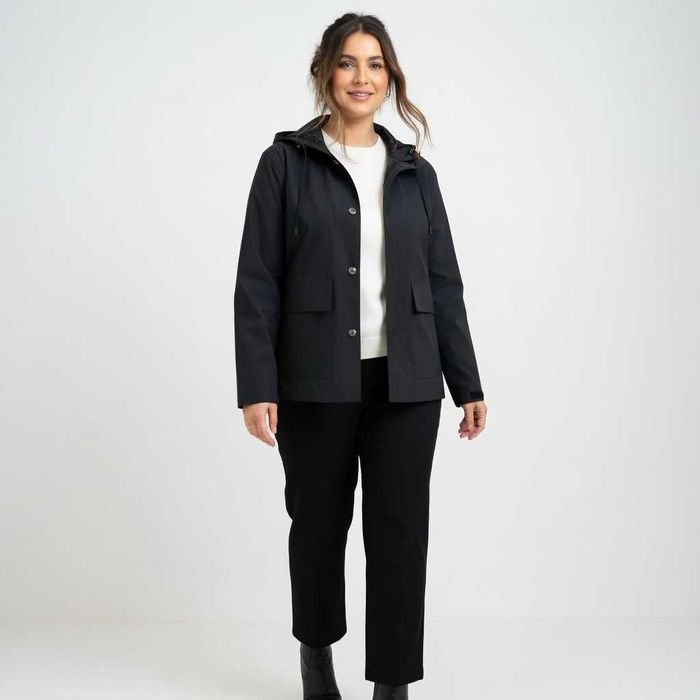 Женская Esmara Куртка от дождя Чёрная 42