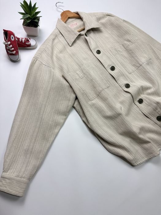 Herren Diesel Hemd Beige Baumwolle 38