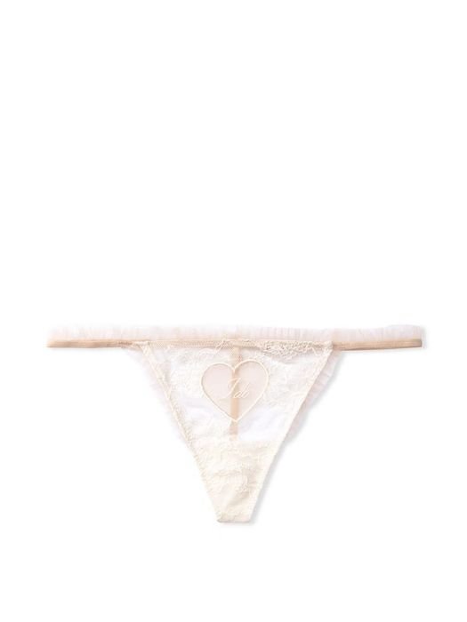 Damen Victoria's Secret V-String Weiß Baumwolle S