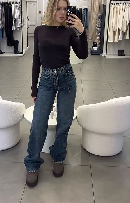 Women Massimo Dutti Jeans Navy 38 M