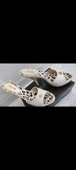 Femme Roberto Cavalli Talons Blanc Cuir 40