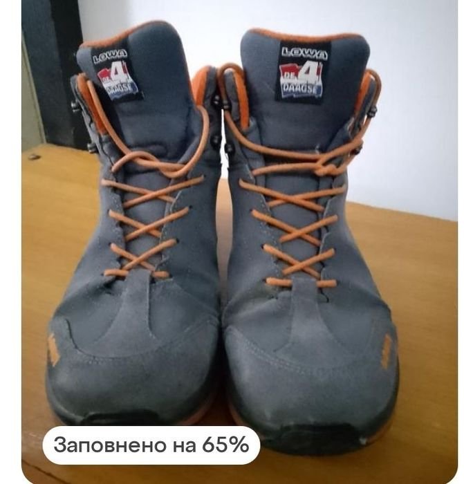 Men LOWA Boots Orange 40