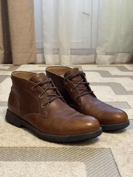 Uomo Timberland Stivali Marrone Pelle 43
