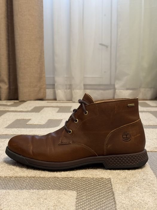 Uomo Timberland Stivali Marrone Pelle 43