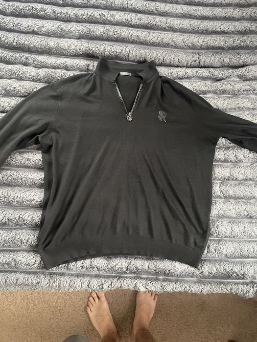 Мужской Stefano Ricci Светер Чёрный Другой