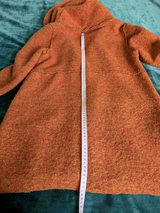 Femme Manteau Orange Polyester