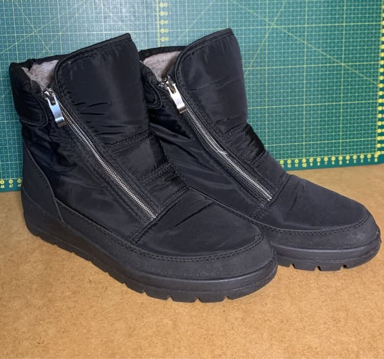 Femme Bottes Noires Textile 41