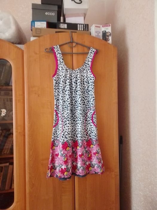 Femme Robe Multicolore Coton 46