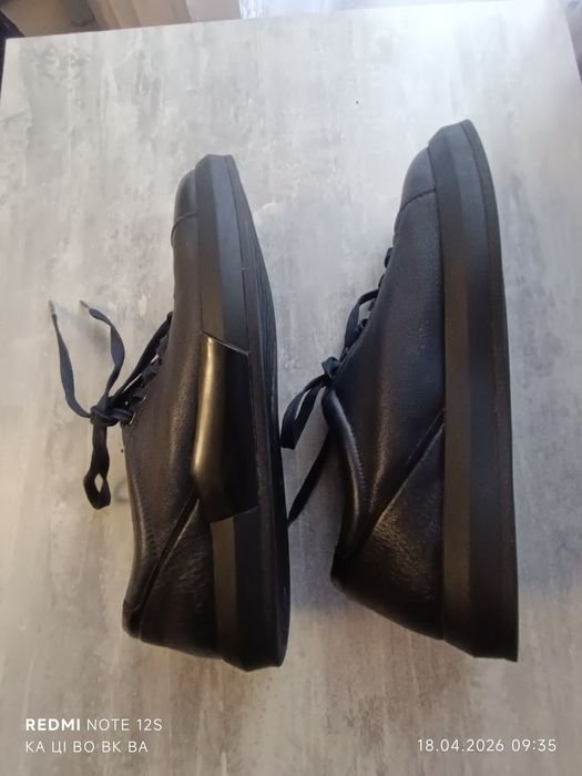 Мужские Boss Victor Туфли Чёрные Кожа 41