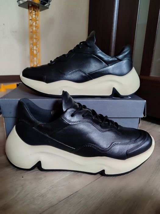 Women Ecco Heels Black Leather 40