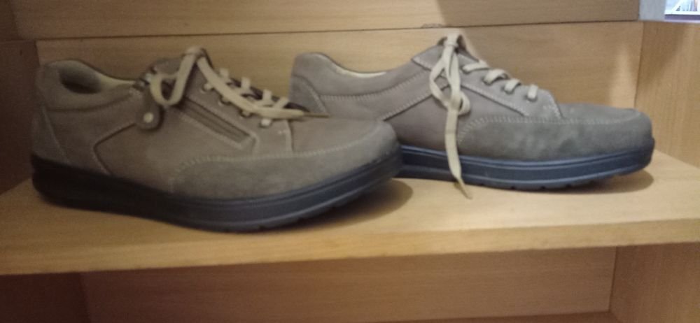 Herren Absätze Braun Leder 43