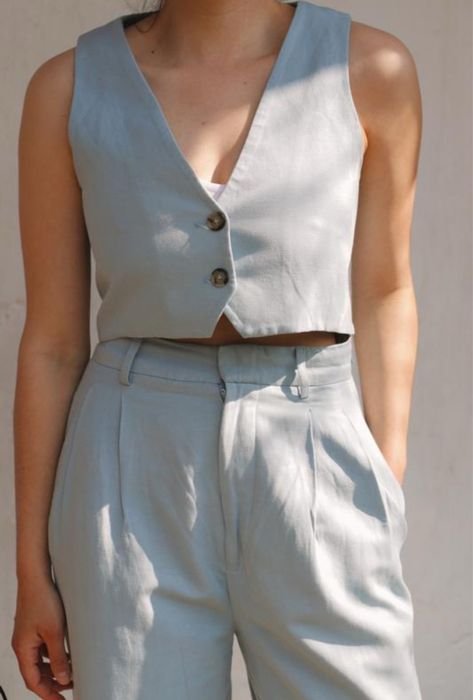 Damen Zara Anzug mit Weste