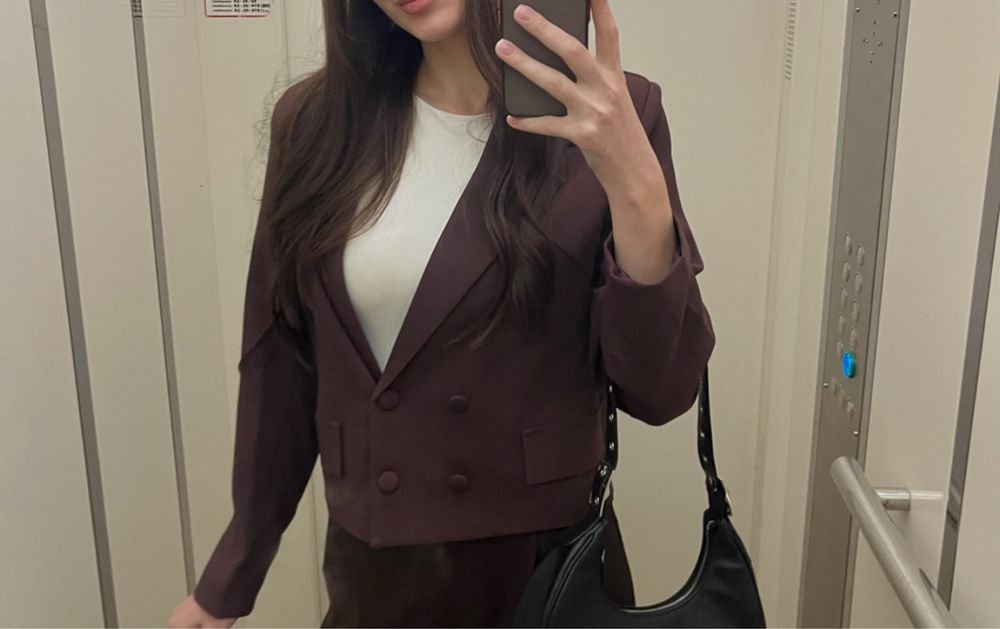 Damen Blazer Braun 36