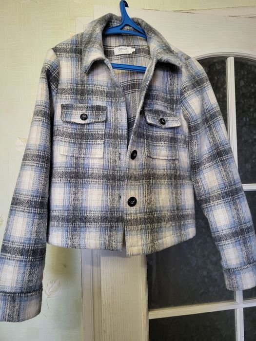 Женская Другой Рубашка Голубая 36