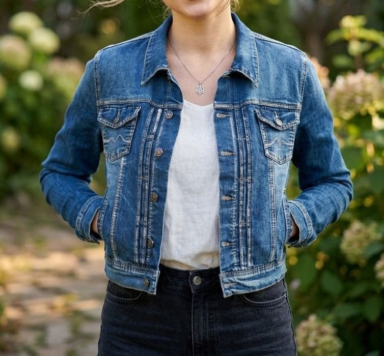 Women Denim Jacket Navy 42