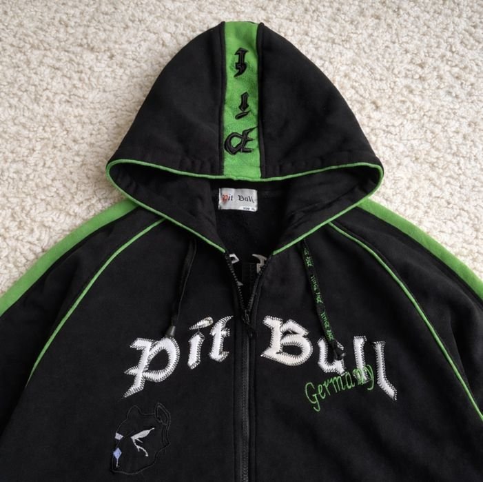 Uomo Pit Bull Felpa Nera