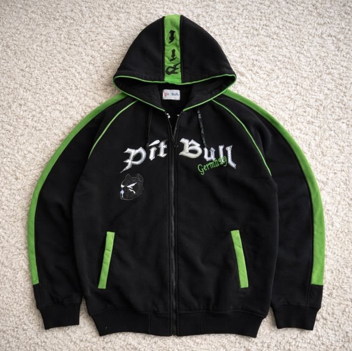 Uomo Pit Bull Felpa Nera