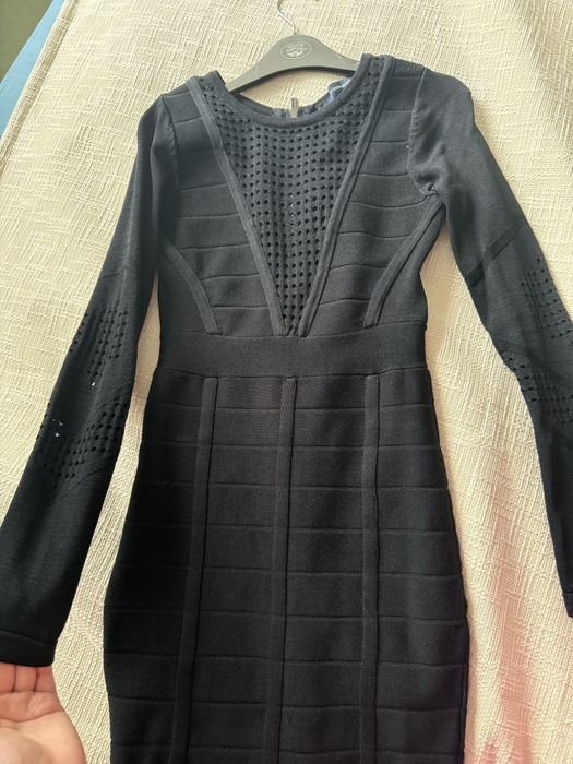 Damen French Connection Kleid Schwarz 36