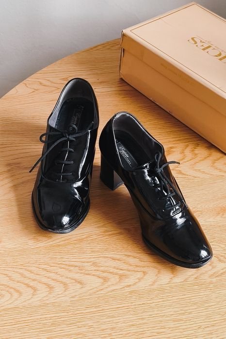 Женские Туфли Чёрные Искусственная Кожа 40