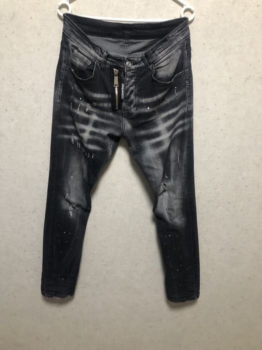 Men Dsquared2 Jeans Black Denim