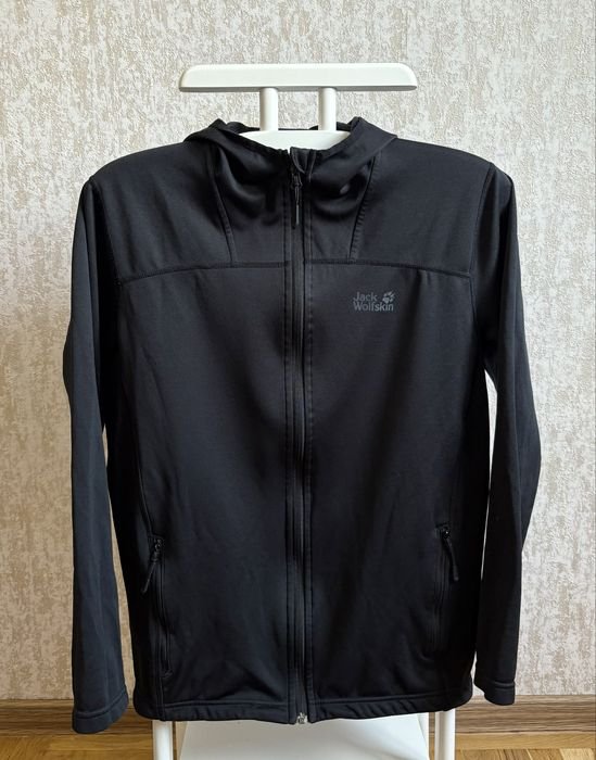 Herren Jack Wolfskin Softshell Schwarz 38