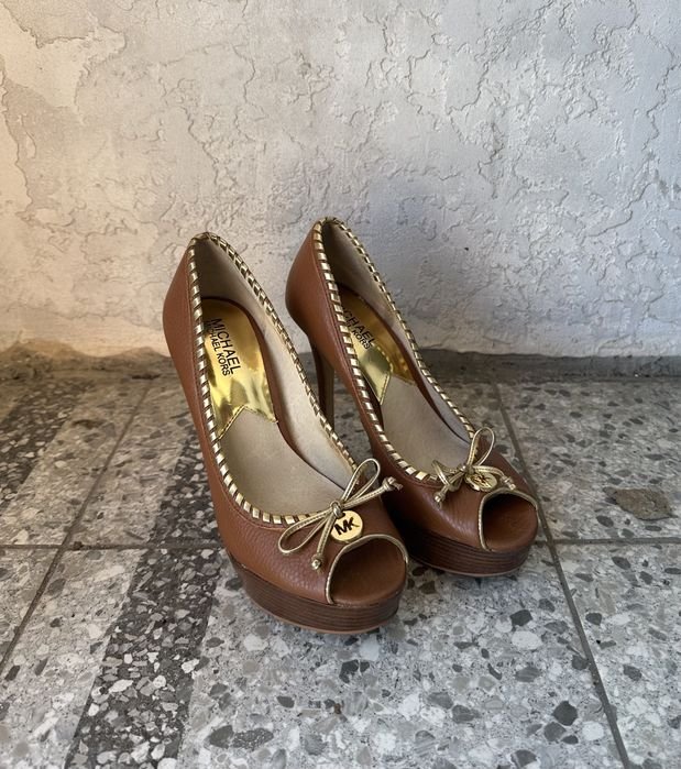 Женские Michael Kors Туфли Коричневый Кожа 38
