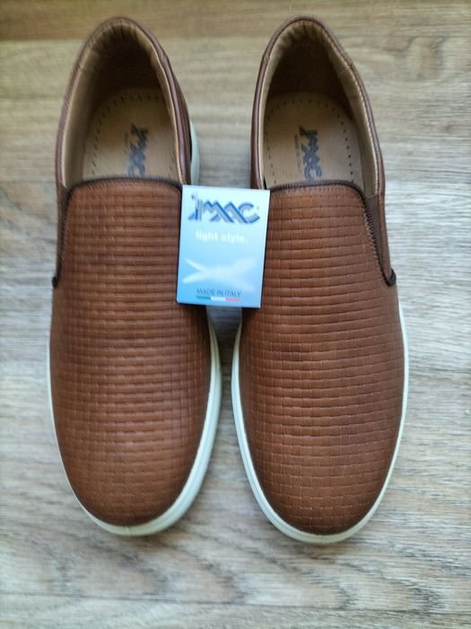 Мужские IMAC Слипоны Коричневый Кожа 43