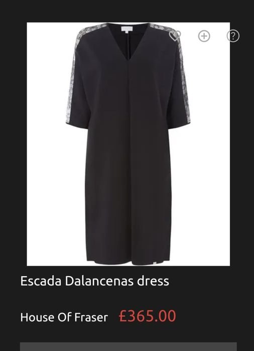 Женский Escada Платье Чёрный 42