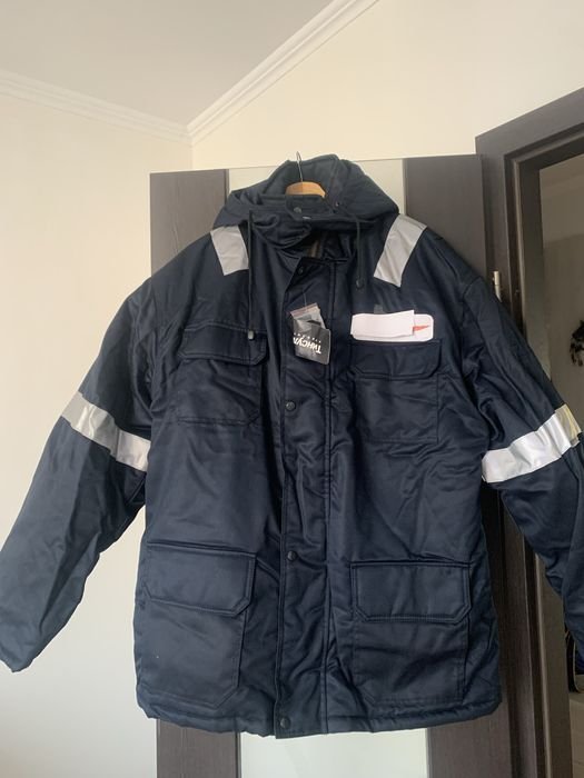 Homme Veste d'Hiver Bleu Marine Autre