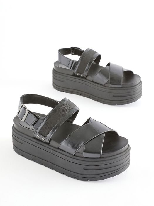 Damen High Heels Schwarz Kunstleder 38