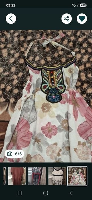 Women Dress Multicolor Cotton 40