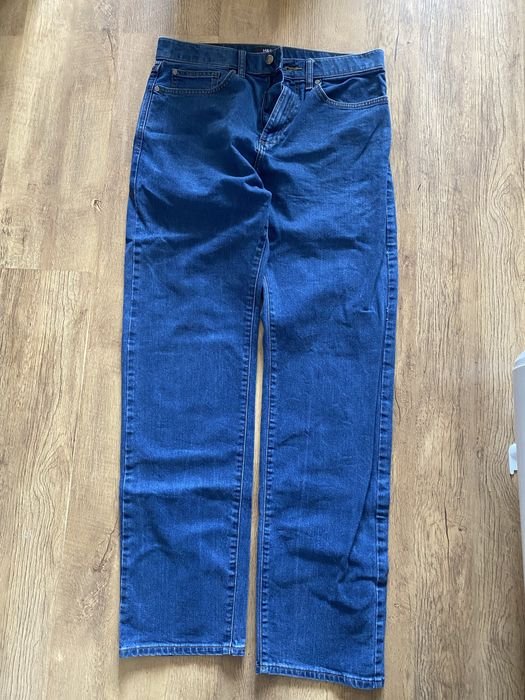 Мужские Джинсы Тёмно-синие Джинс 32