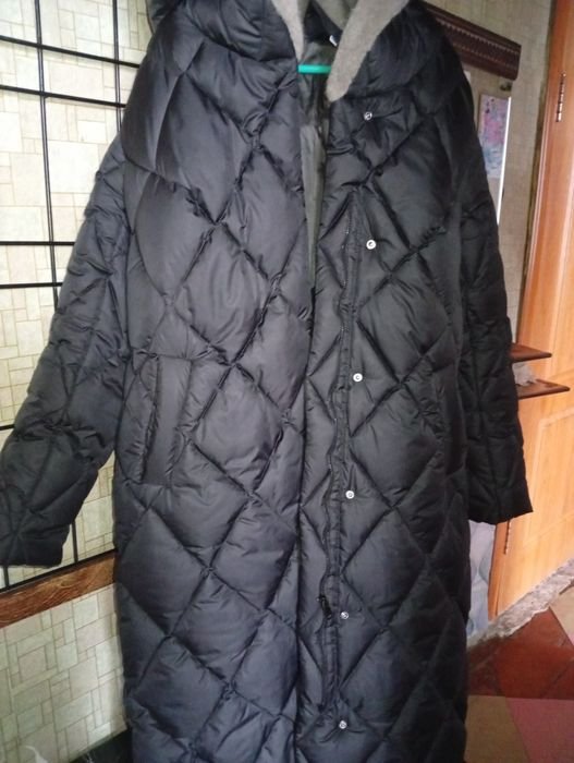 Мужской Куртка Чёрный 48