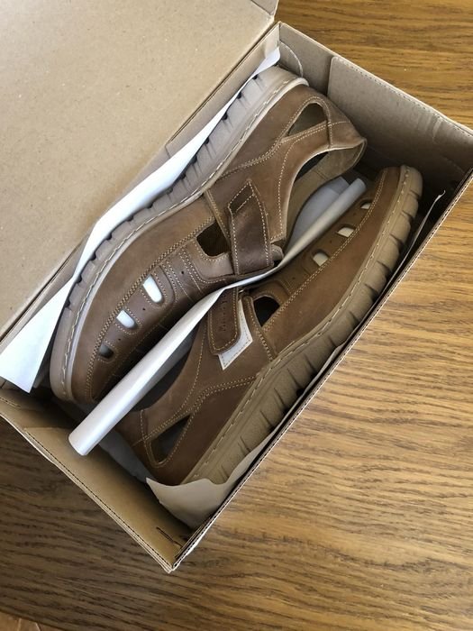 Женские Босоножки Коричневый Натуральная кожа 43