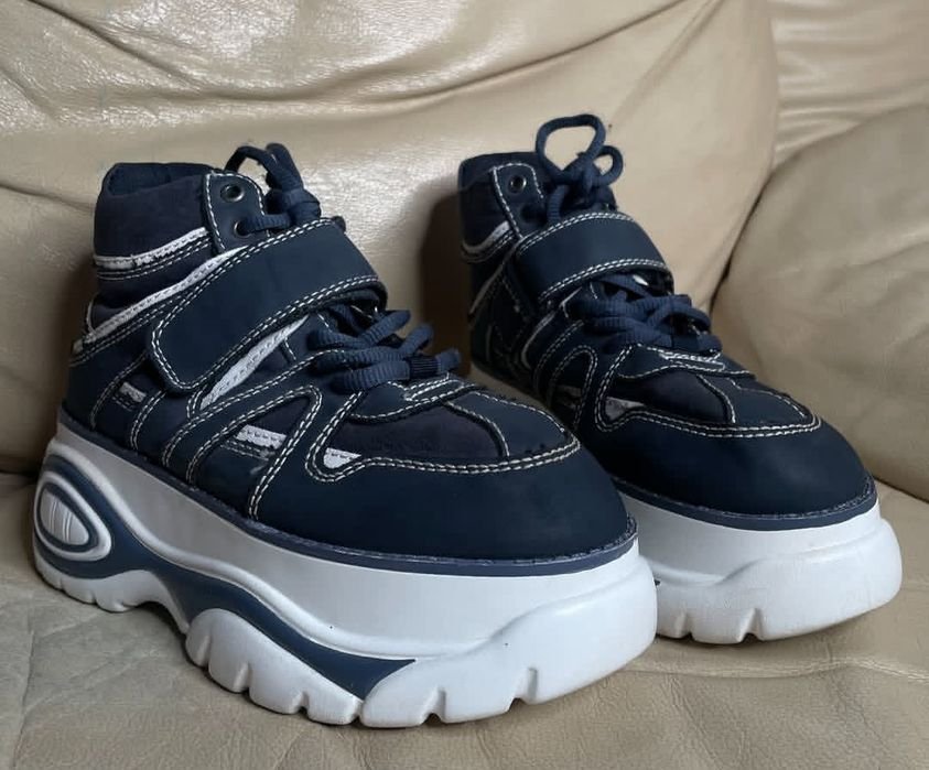 Donna Catwalk Stivali con Piattaforma Blu Navy 37