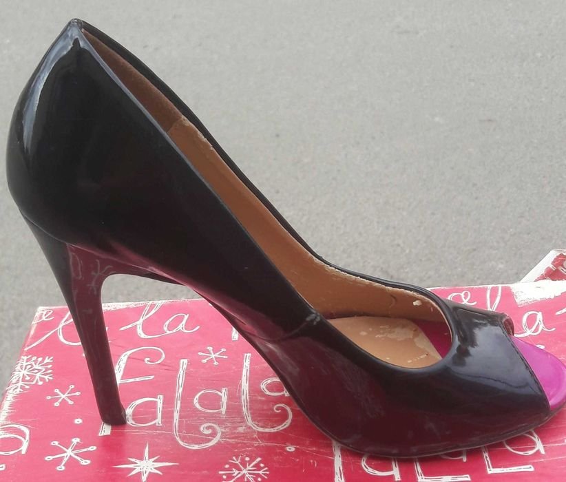 Donna Tacchi Neri Pelle Sintetica 35