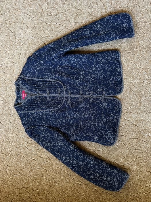 Женский Moonsoon Пиджак Тёмно-синий Хлопок 40