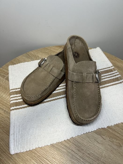Women Birkenstock Slippers Brown Suede 41
