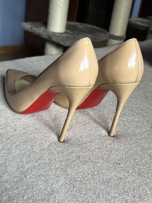 Damen Christian Louboutin Absätze Beige Leder 40
