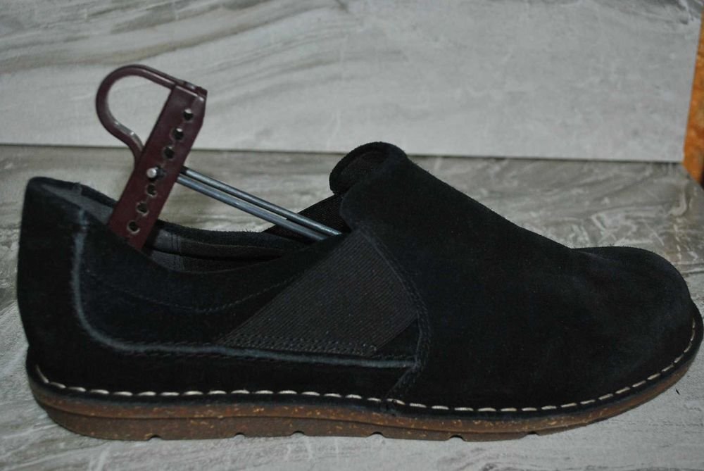 Uomo Clarks Mocassini Nero Camoscio 41