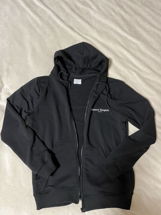 Men Maison Margiela Hoodie Black 40